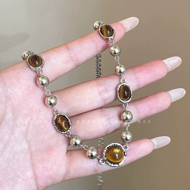 Fashion Kancai Women's Dark Style Accessible Luxury Trendy Necklace