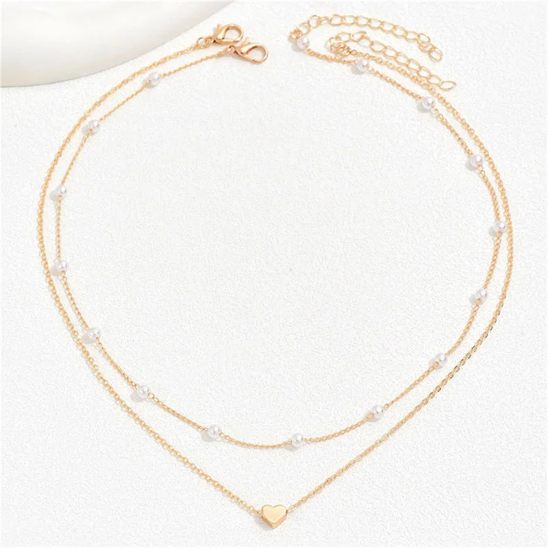 Simple Pearl Choker Necklaces for Women