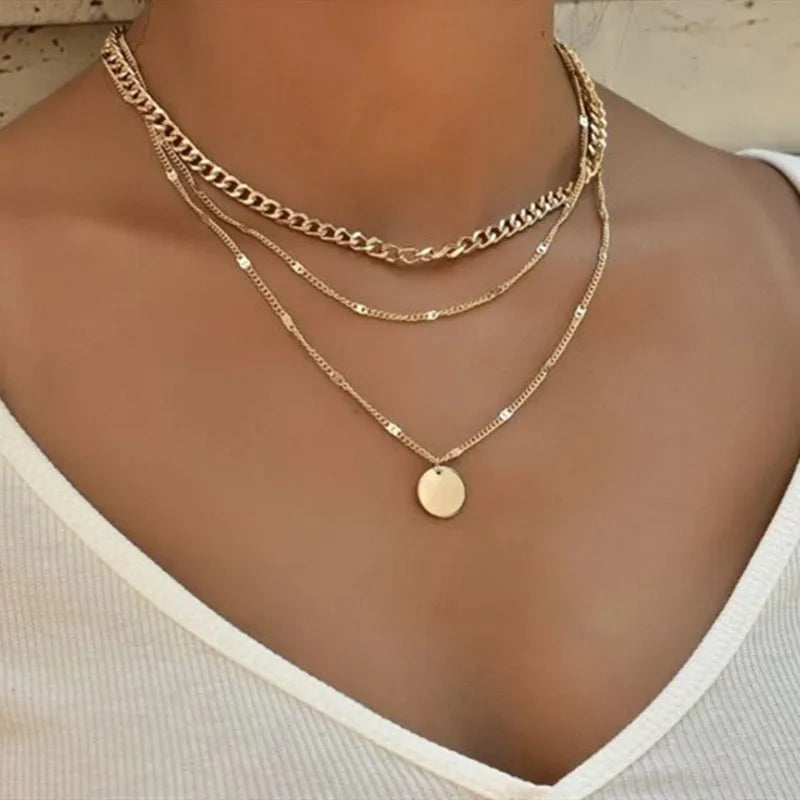 Fashion Simple Double Cute Bear Pendant Necklace