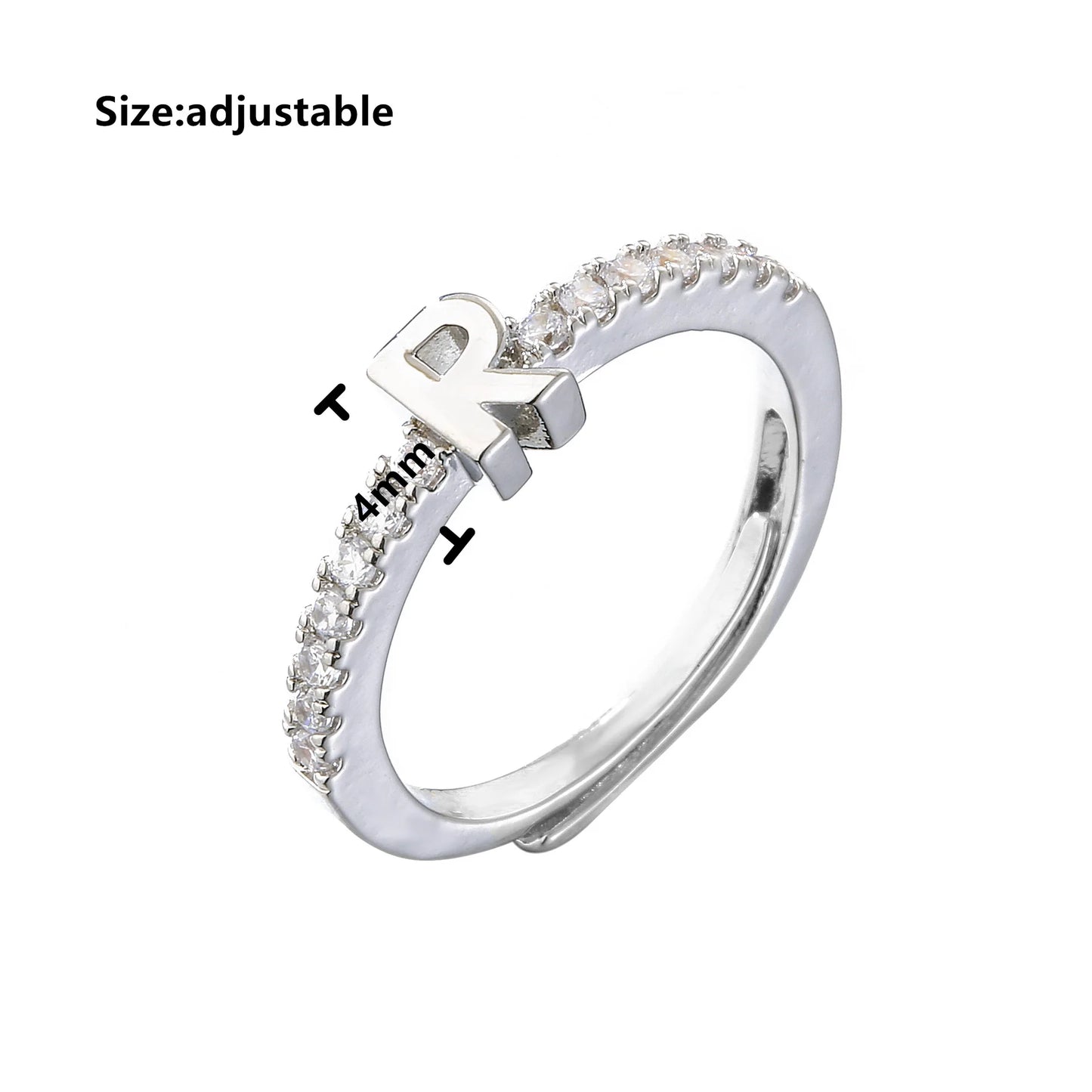 Classic Simple Letter Ring