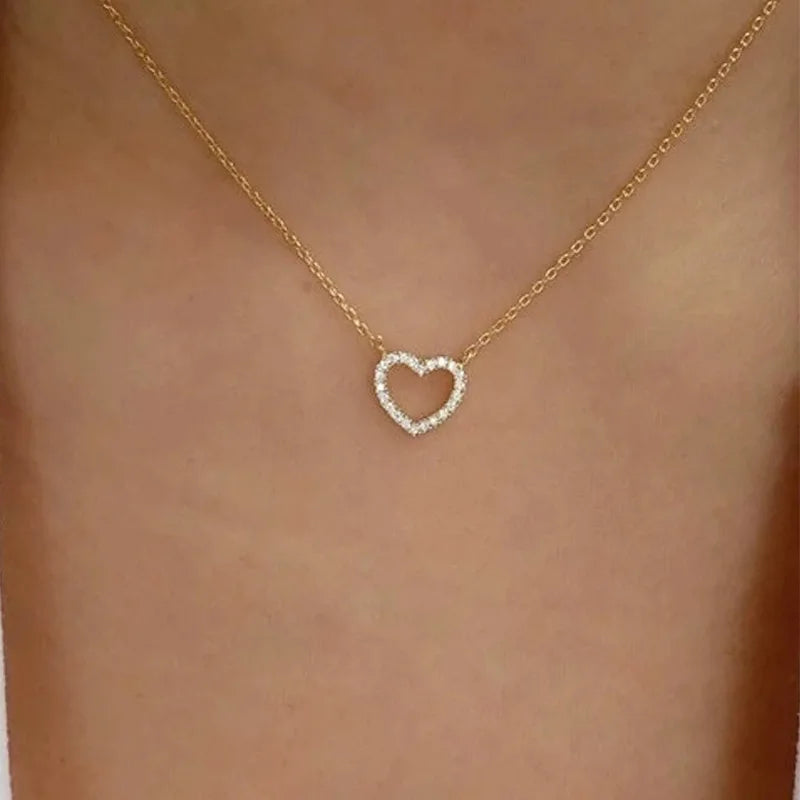 Trend Elegant Jewelry Crystal Circle Pendant Necklace