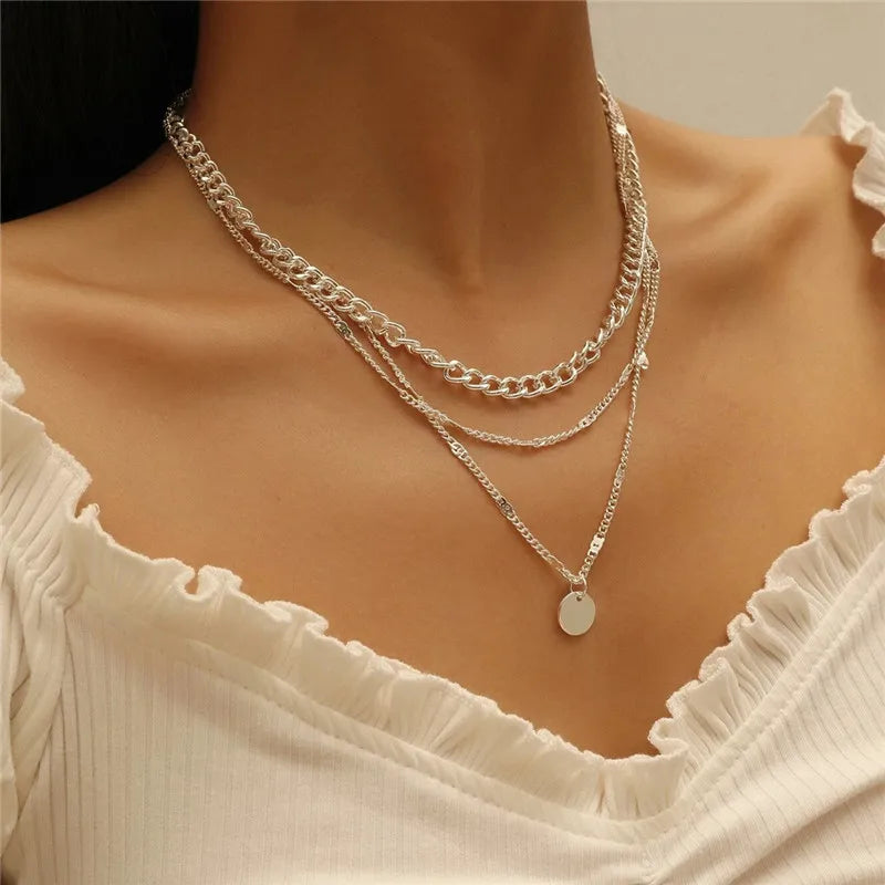 Fashion Simple Double Cute Bear Pendant Necklace