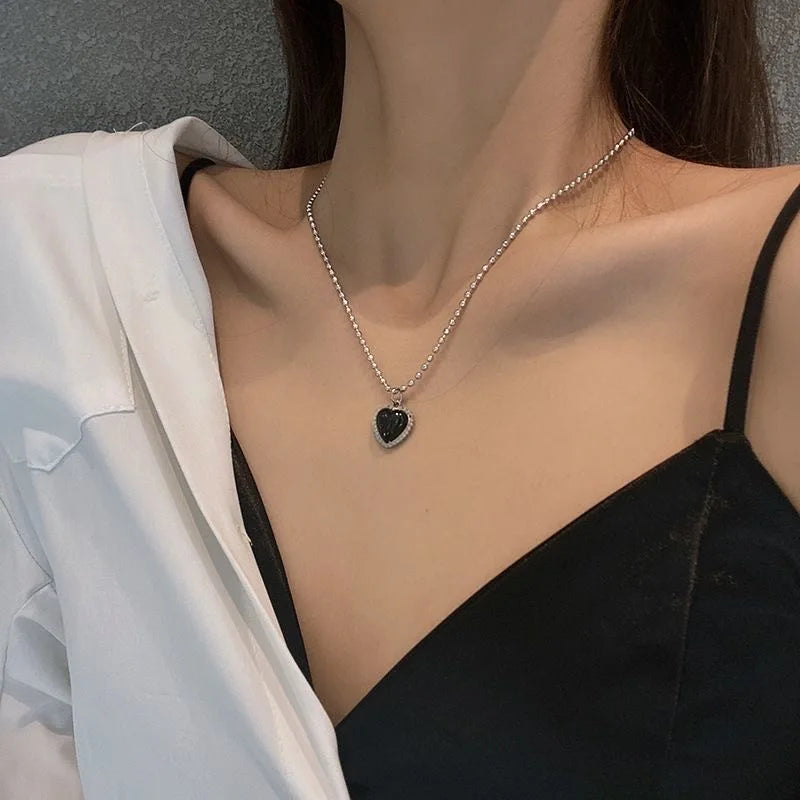 Fashion Simple Double Cute Bear Pendant Necklace