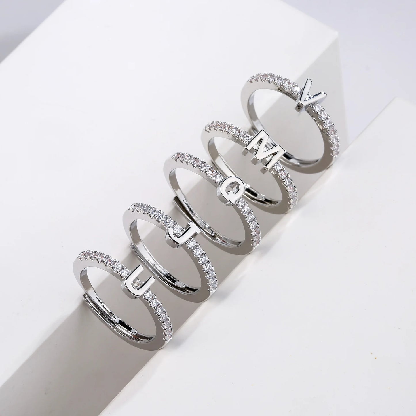 Classic Simple Letter Ring