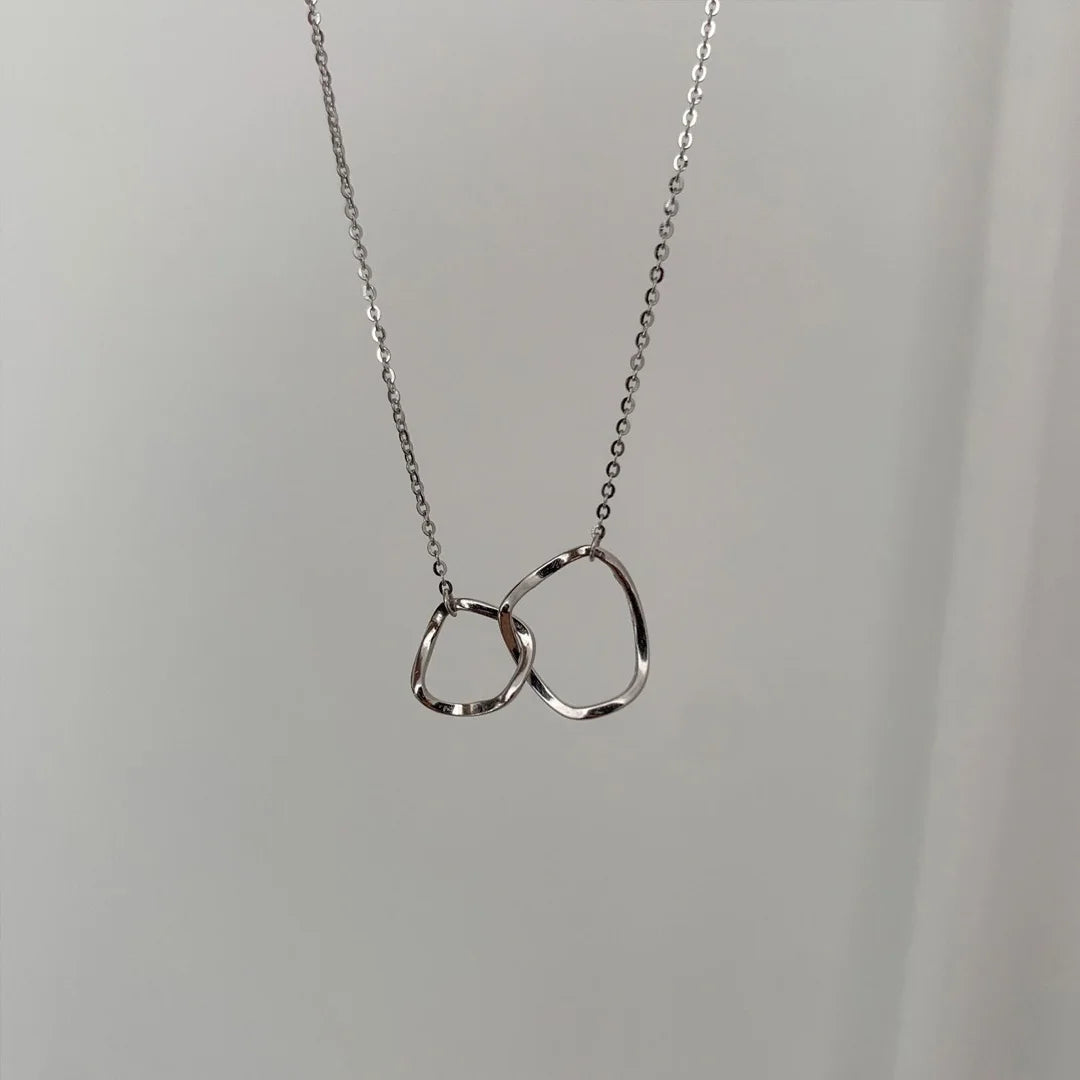 Trend Elegant Jewelry Crystal Circle Pendant Necklace