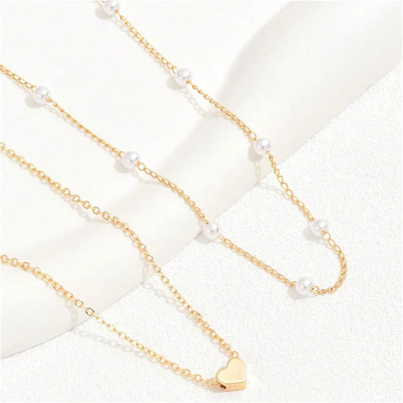 Simple Pearl Choker Necklaces for Women