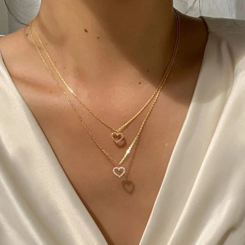 Trend Elegant Jewelry Crystal Circle Pendant Necklace