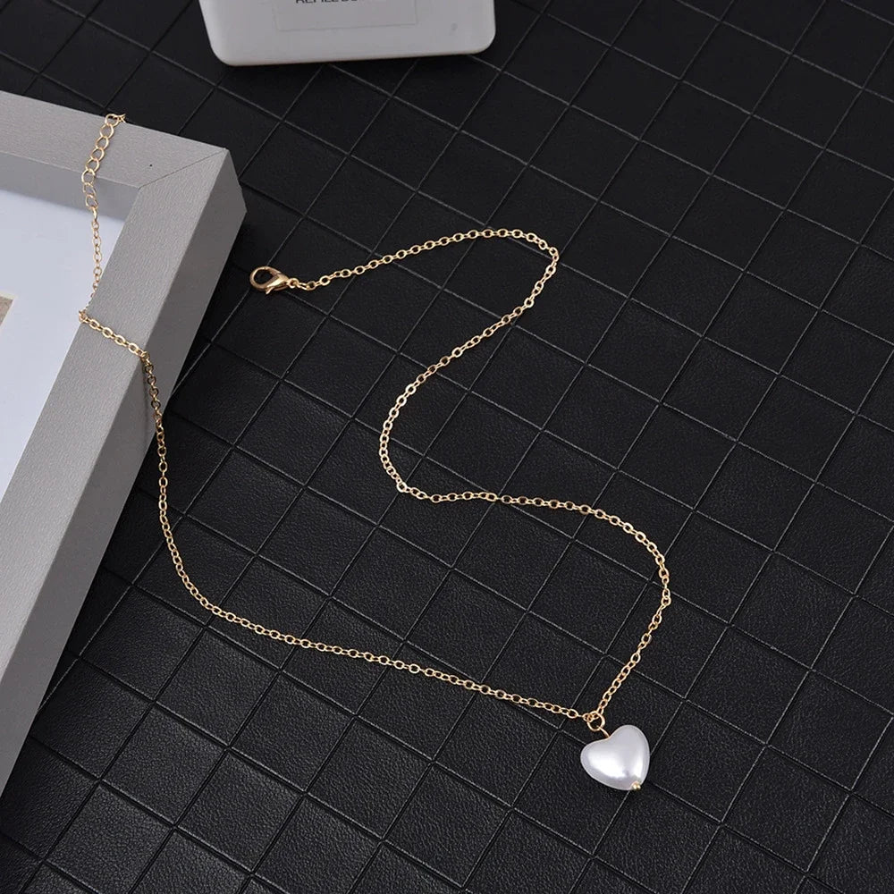 Double-Layer Pearl Choker Necklace