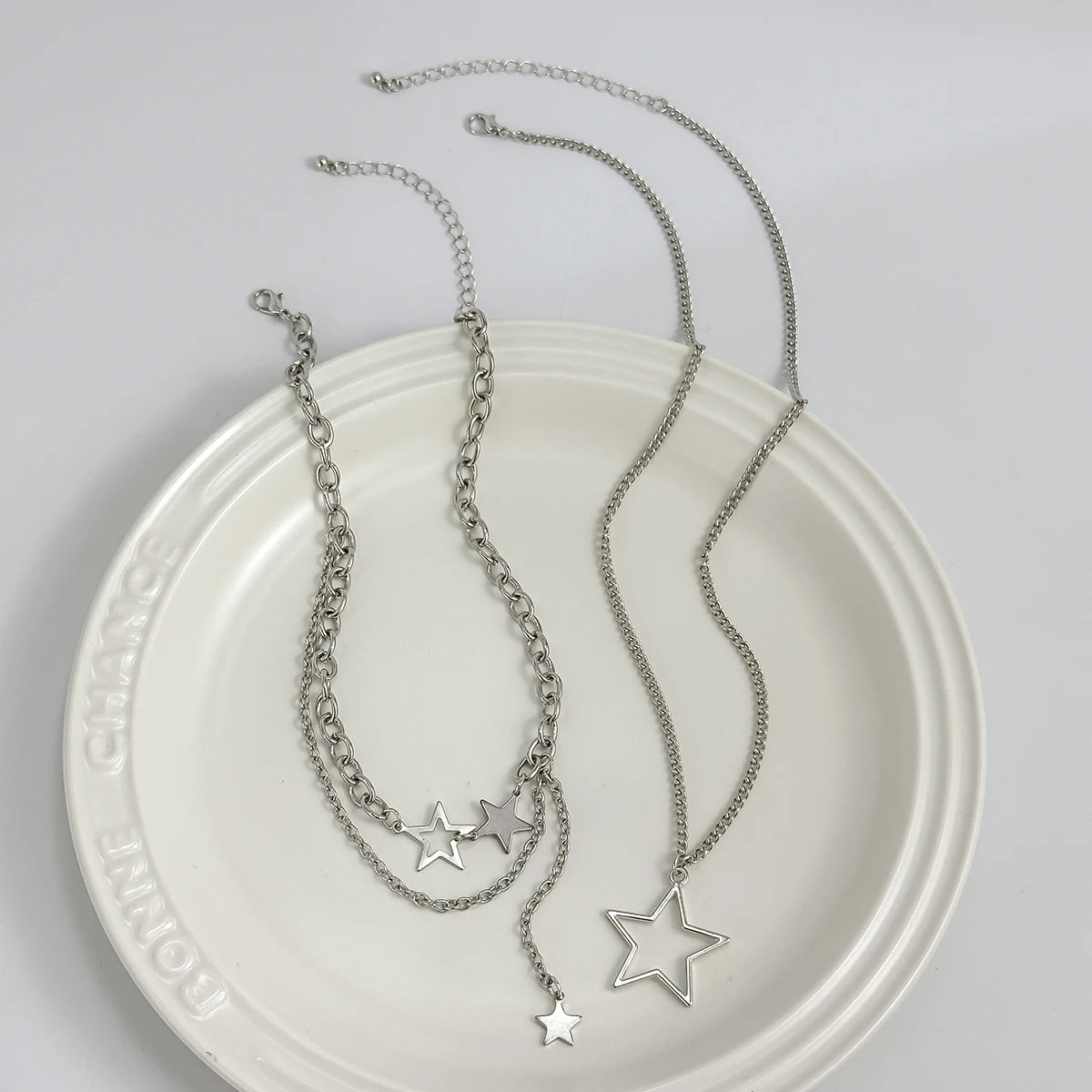 Salircon Trendy Y2K Star Pendant Necklace