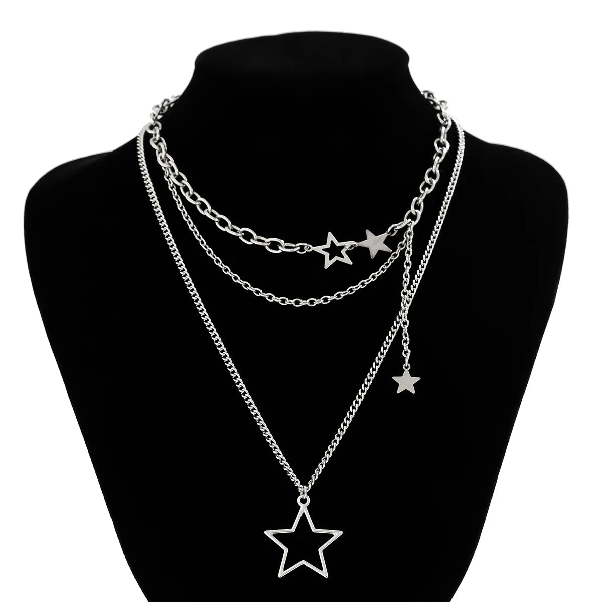 Salircon Trendy Y2K Star Pendant Necklace