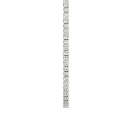 14K WHITE GOLD 4 3/4CT 18" ROUND DIAMOND LADIES TENNIS NECKLACE