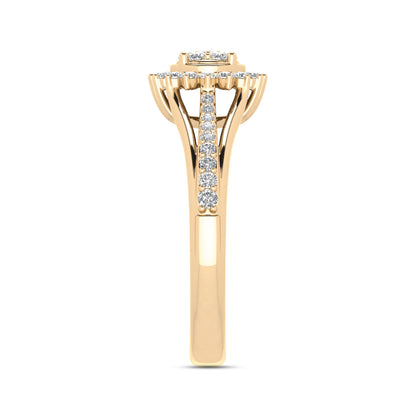LADIES RING 0.33CT ROUND DIAMOND 10K YELLOW GOLD