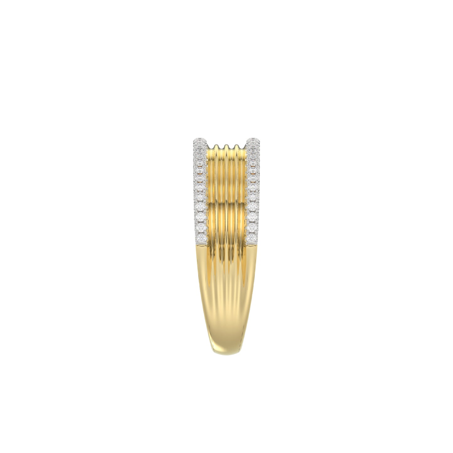 LADIES RING 0.20CT ROUND DIAMOND 10K YELLOW GOLD
