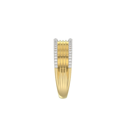 LADIES RING 0.20CT ROUND DIAMOND 10K YELLOW GOLD