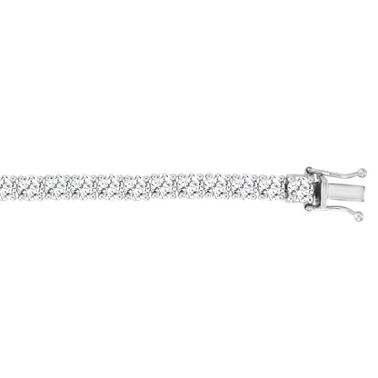 LADIES BRACELET 11CT ROUND DIAMOND 14K WHITE GOLD