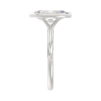 LADIES SOLITAIRE RING 2CT MARQUISE DIAMOND 14K WHITE GOLD (CENTER STONE MARQUISE DIAMOND 2CT )