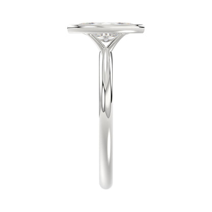 LADIES SOLITAIRE RING 1CT MARQUISE DIAMOND 14K WHITE GOLD (CENTER STONE MARQUISE DIAMOND 1CT )