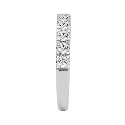 14K WHITE GOLD 3/4CT ROUND DIAMOND LADIES BAND