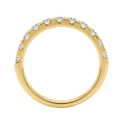 14K YELLOW GOLD 3/4CT ROUND DIAMOND LADIES BAND