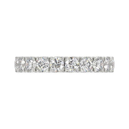 14K WHITE GOLD 1.00CT ROUND DIAMOND LADIES BAND
