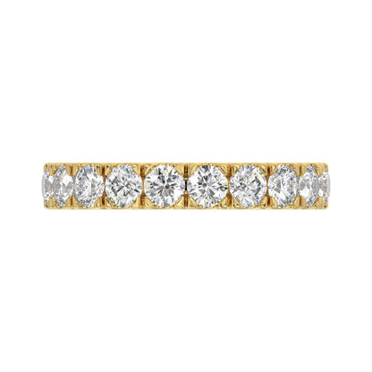 14K YELLOW GOLD 1.00CT ROUND DIAMOND LADIES BAND