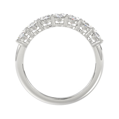 14K WHITE GOLD 1 1/2CT OVAL DIAMOND LADIES BAND