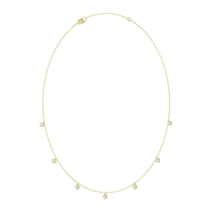 10K YELLOW GOLD 1.00CT ROUND DIAMOND LADIES NECKLACE