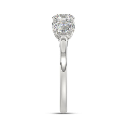 14K WHITE GOLD 2 1/4CT ROUND DIAMOND LADIES RING