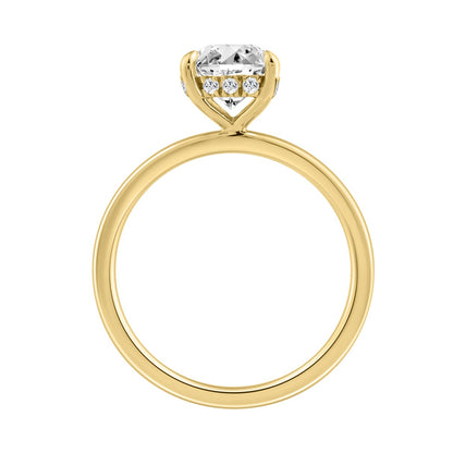 14K YELLOW GOLD 2.00CT ROUND DIAMOND LADIES RING (CENTER STONE ROUND DIAMOND 2CT)