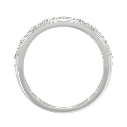 14K White Gold Ladies Fashion Ring with 1.00 CT Round & Marquise Diamonds