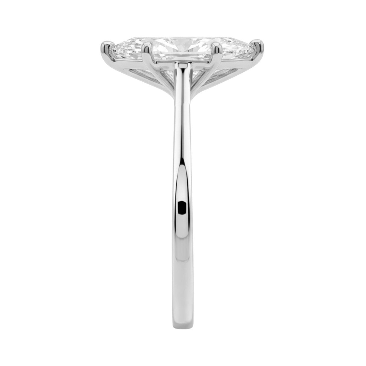 14K WHITE GOLD 2.00CT MARQUISE DIAMOND LADIES SOLITAIRE RING (CENTER STONE MARQUISE DIAMOND 2CT