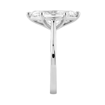 14K WHITE GOLD 2 1/2CT MARQUISE DIAMOND LADIES SOLITAIRE RING (CENTER STONE MARQUISE DIAMOND 2 1/2CT