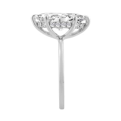 14K WHITE GOLD 3 1/6CT MARQUISE DIAMOND LADIES RING (CENTER STONE MARQUISE DIAMOND 3.00CT)