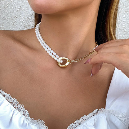 Big Pearl Choker Necklace