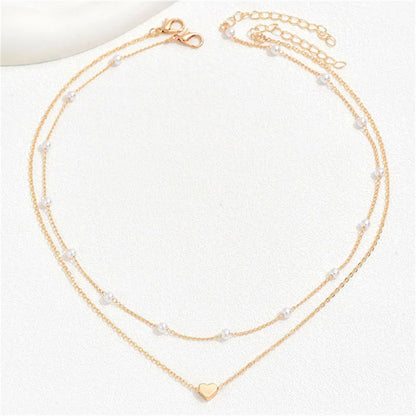 Simple Pearl Choker Necklaces for Women