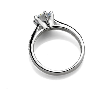 Luxury 925 Sterling Silver Six-Claw Ring