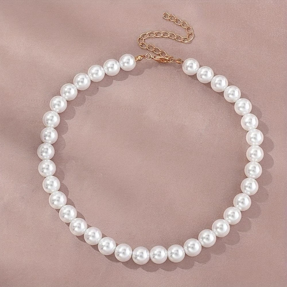 Imitation Freshwater Pearl Chain Necklace