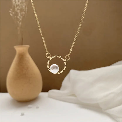 Trend Elegant Jewelry Crystal Circle Pendant Necklace