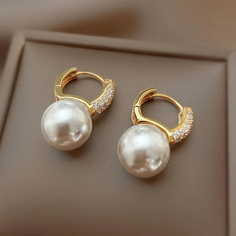 Light Luxury Imitation Pearl Drop Earrings