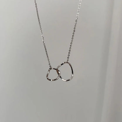 Trend Elegant Jewelry Crystal Circle Pendant Necklace