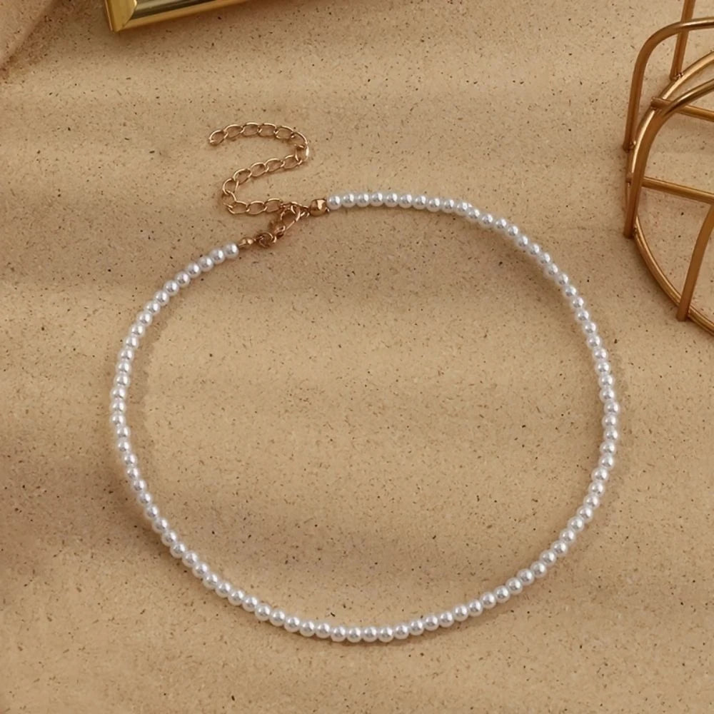 Imitation Freshwater Pearl Chain Necklace