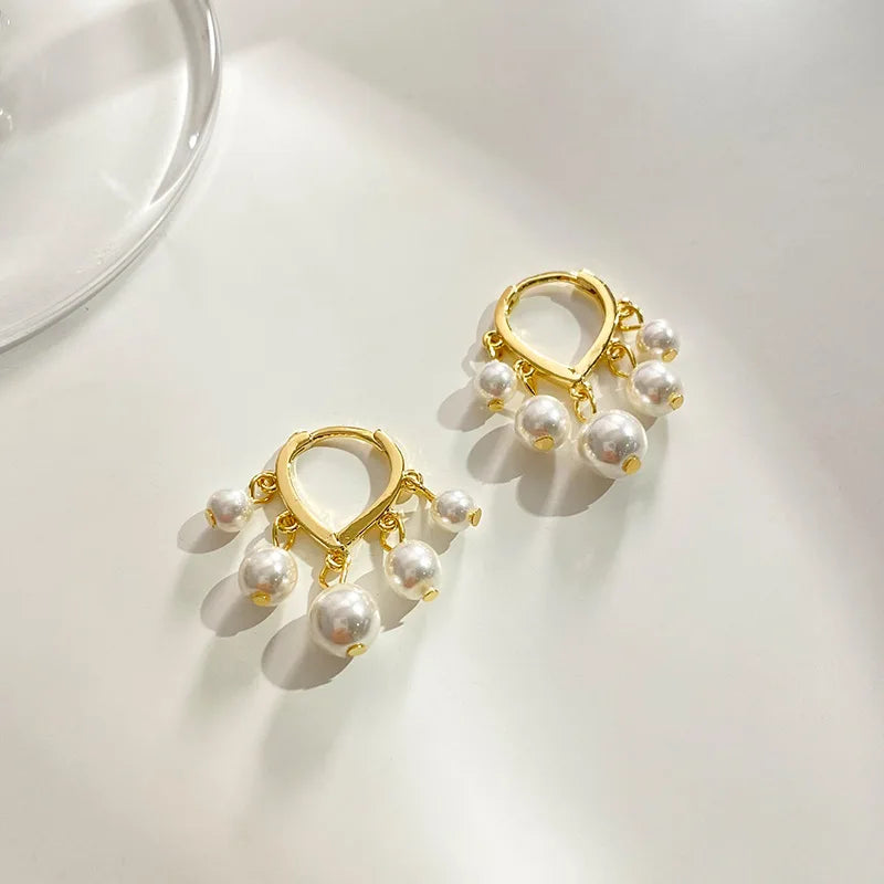 Light Luxury Imitation Pearl Drop Earrings