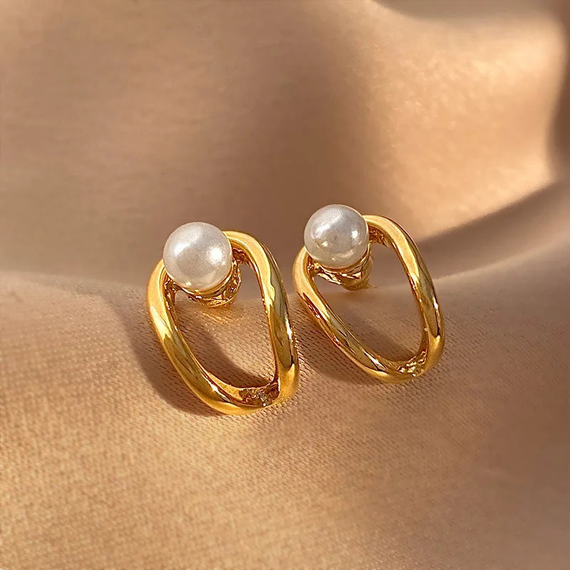 Light Luxury Imitation Pearl Drop Earrings