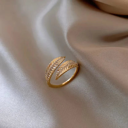 14K Gold Plated Double Love Crystal Ring