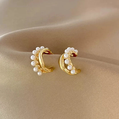 Light Luxury Imitation Pearl Drop Earrings