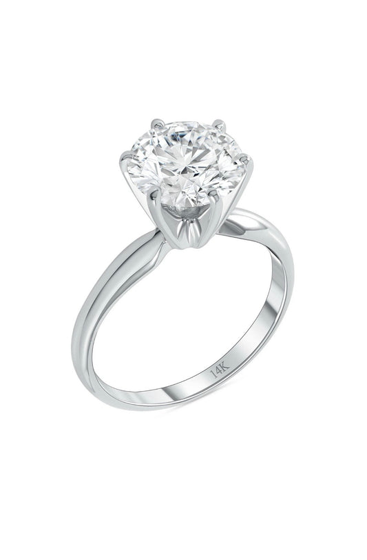Solitaire Ring 1ct White Gold